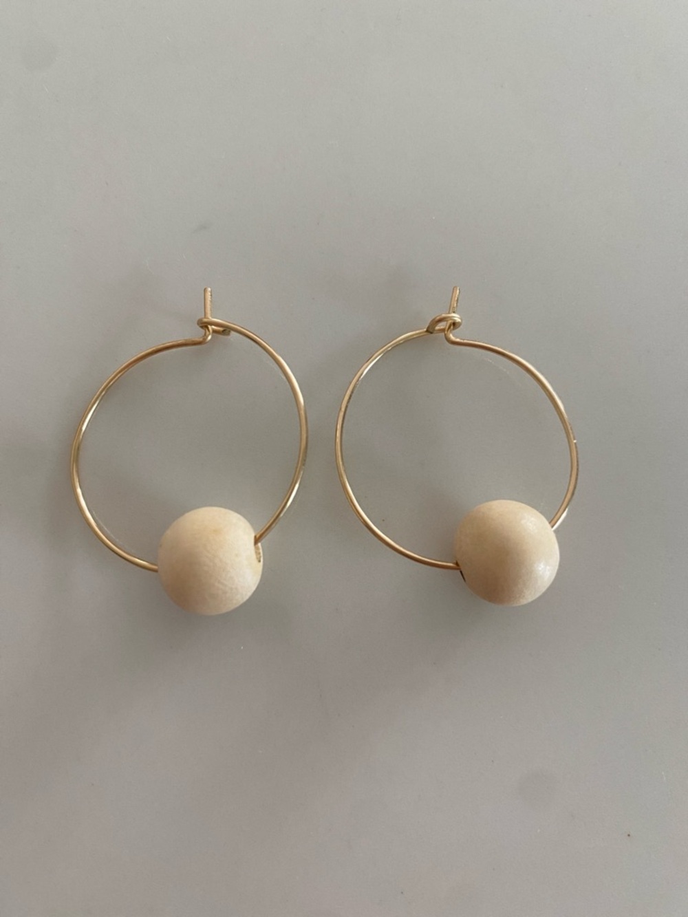 Natalie Borton Gold Hoop Earrings with Bead Accents - Set of 4 Styles - Picture 3 of 7